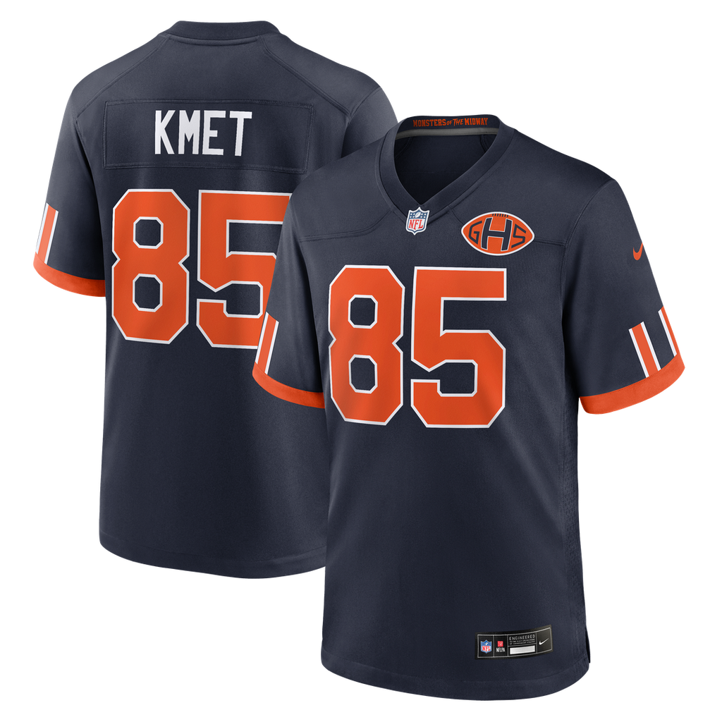 Chicago Bears Cole Kmet Nike Navy 2026 Rivalries Collection Game Jersey product image 1, provided for visual reference and