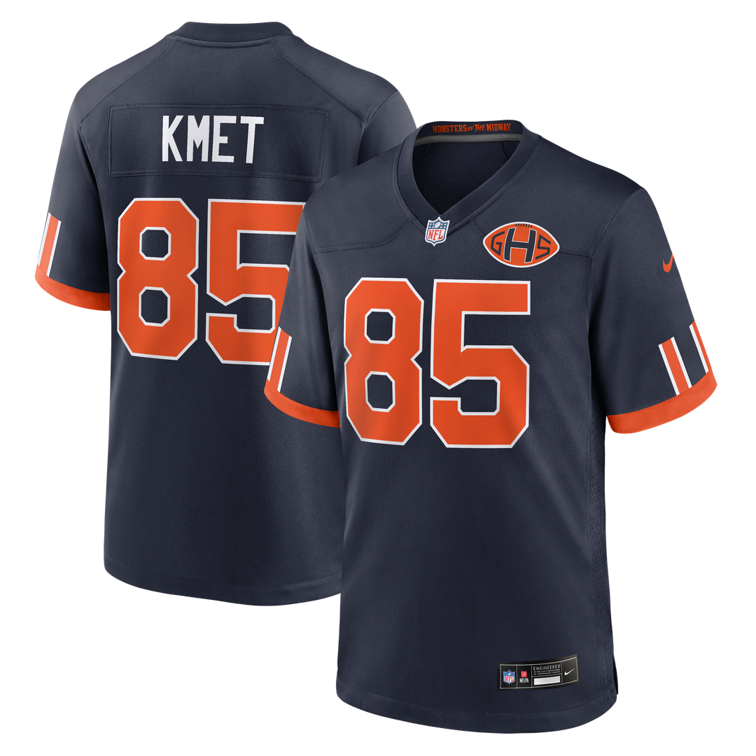 Chicago Bears Cole Kmet Nike Navy 2026 Rivalries Collection Game Jersey product image 1, provided for visual reference and