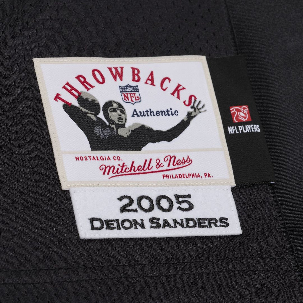 Baltimore Ravens Deion Sanders Mitchell & Ness Black 2005 Authentic Throwback Jersey product image 5, provided for visual