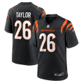 Cincinnati Bengals Ja'Sir Taylor Nike Black Team Game Jersey product image 1, provided for visual reference and product