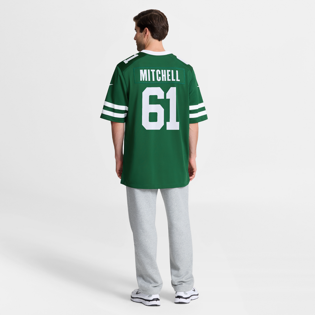New York Jets Max Mitchell Nike Legacy Green Team Game Jersey product image 8, provided for visual reference and product