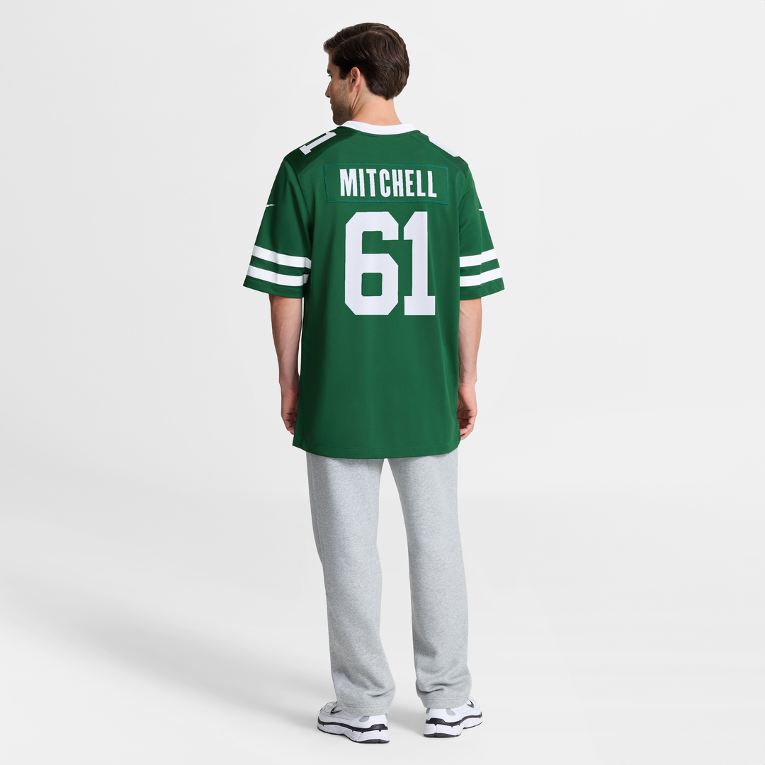 New York Jets Max Mitchell Nike Legacy Green Team Game Jersey product image 8, provided for visual reference and product