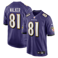 Baltimore Ravens Devontez Walker Nike Purple Team Game Jersey product image 1, provided for visual reference and product