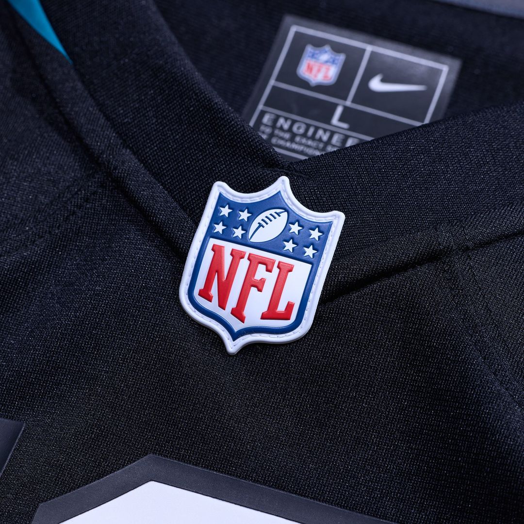 Jacksonville Jaguars Logan Cooke Nike Black Game Jersey product image 10, provided for visual reference and product detail