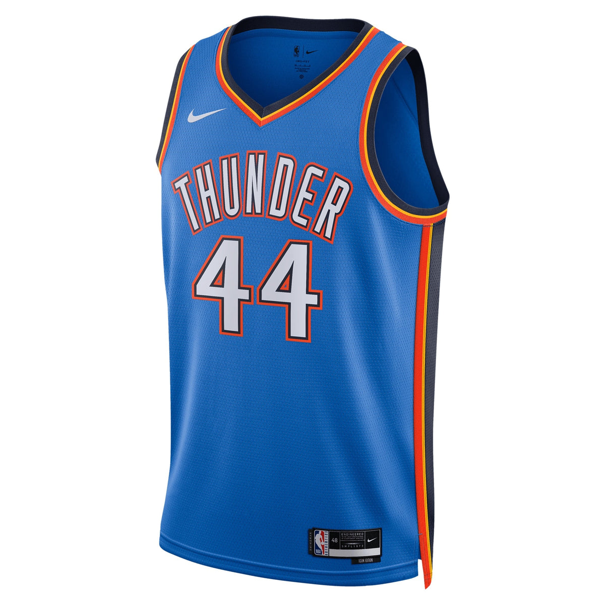 Oklahoma City Thunder Nike Icon Swingman Jersey - Blue - Nikola Topić - Unisex product image 3, provided for visual
