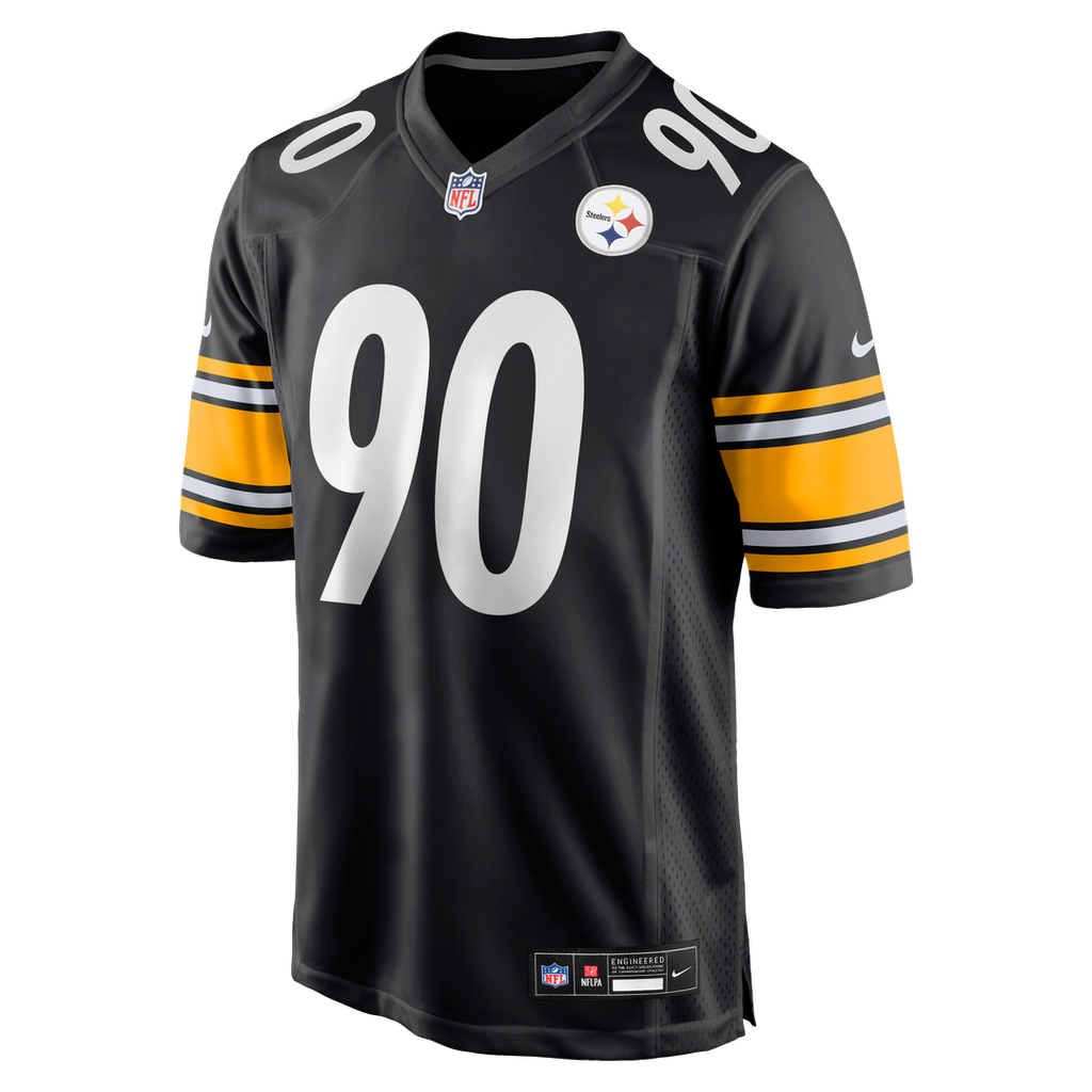 Pittsburgh Steelers T.J. Watt Nike Black Game Jersey product image 2, provided for visual reference and product detail review