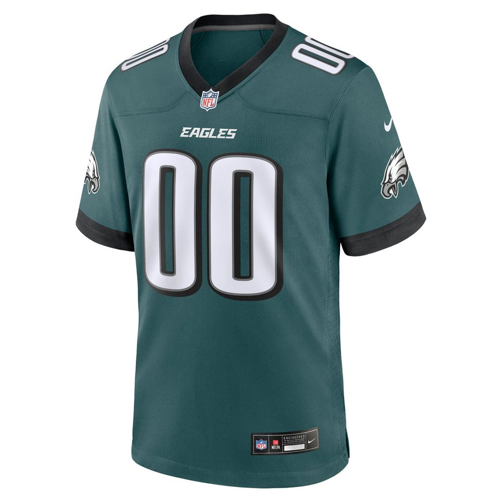 Philadelphia Eagles Nike Midnight Green Custom Game Jersey product image 2, provided for visual reference and product detail