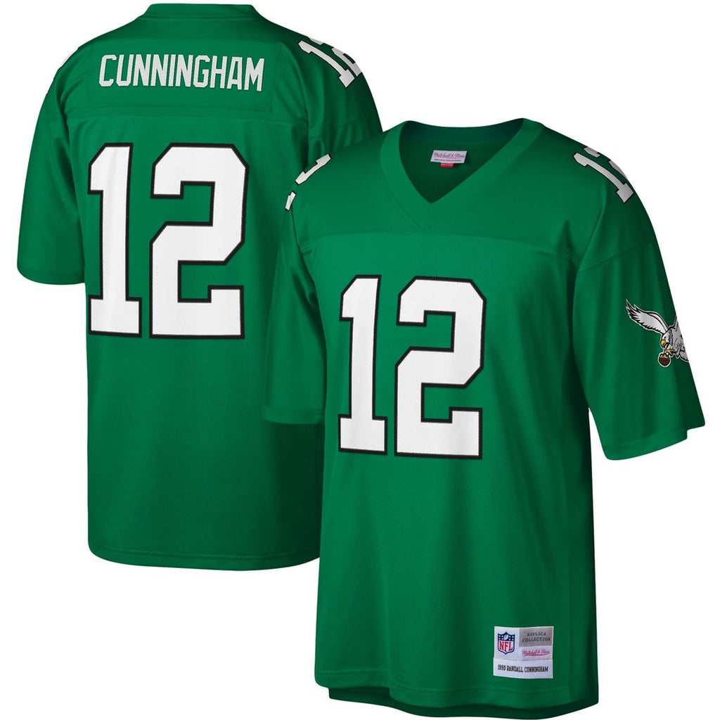 Philadelphia Eagles Randall Cunningham Mitchell & Ness Kelly Green Legacy Replica Jersey product image 1, provided for
