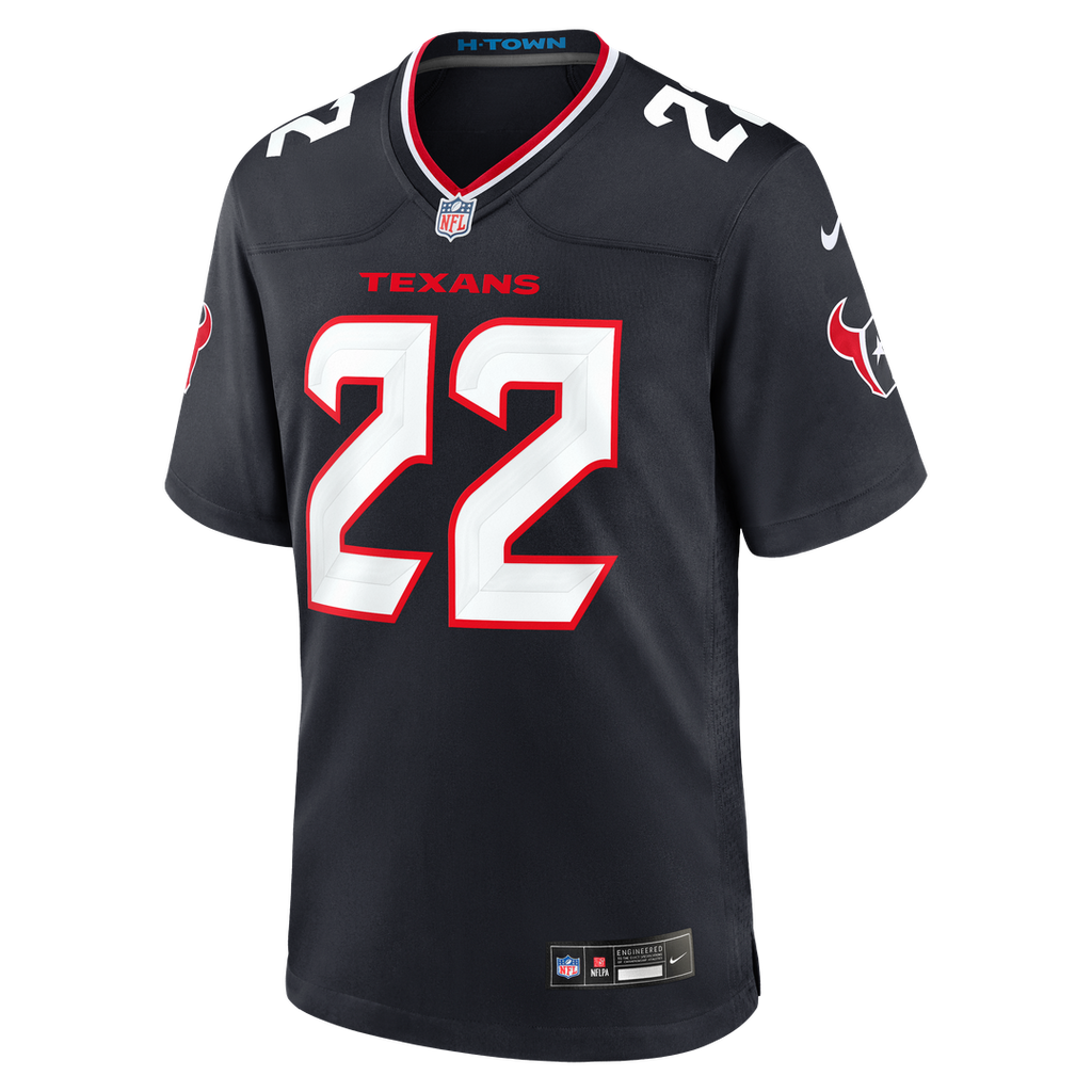 Houston Texans Jaylin Smith Nike Navy Team Game Jersey product image 2, provided for visual reference and product detail