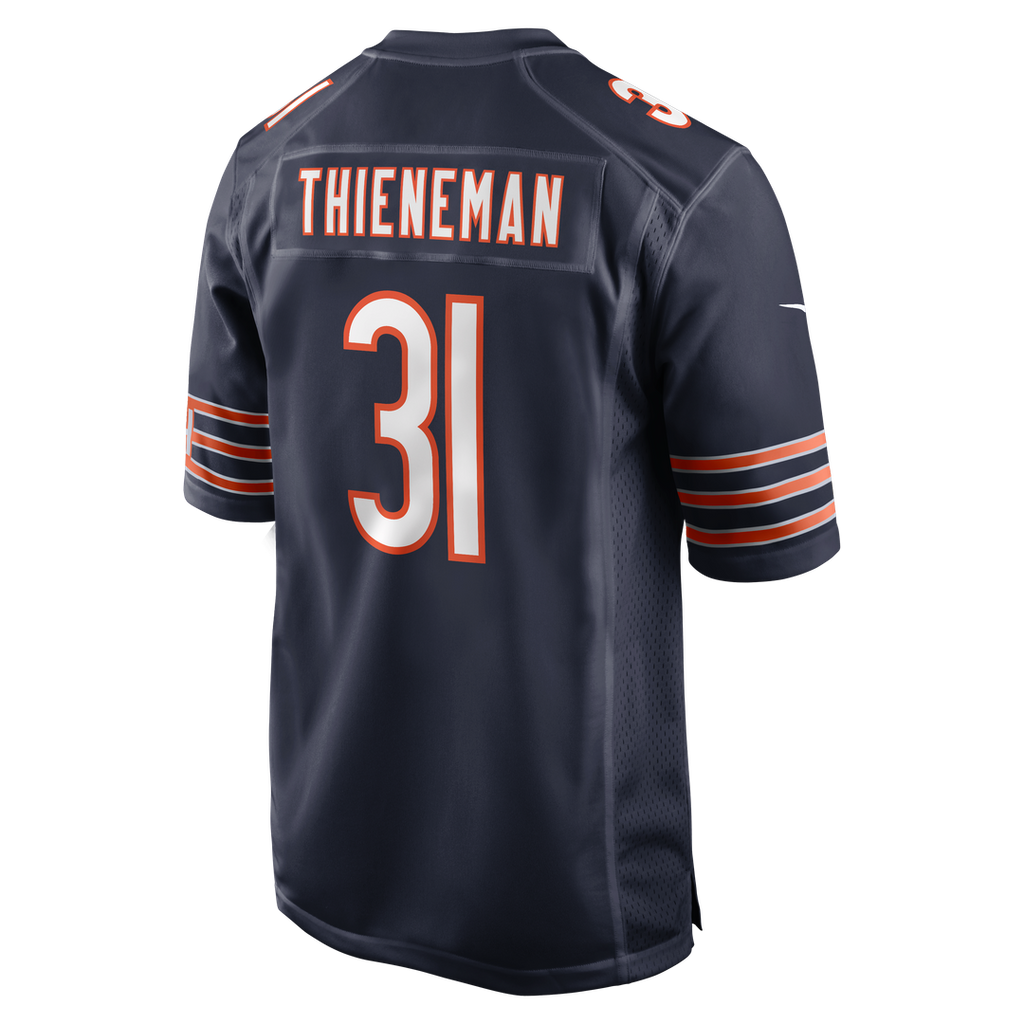 Chicago Bears Dillon Thieneman Nike Navy Team Game Jersey product image 3, provided for visual reference and product detail
