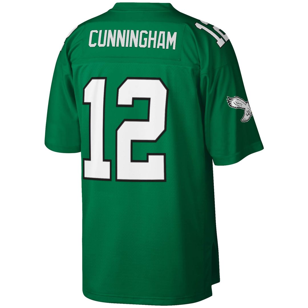 Philadelphia Eagles Randall Cunningham Mitchell & Ness Kelly Green Legacy Replica Jersey product image 3, provided for