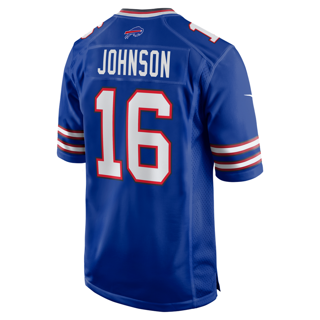 Buffalo Bills Xavier Johnson Nike Royal Game Jersey product image 3, provided for visual reference and product detail review