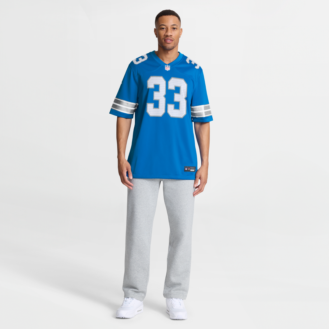 Detroit Lions Sione Vaki Nike Blue Team Game Jersey product image 7, provided for visual reference and product detail review