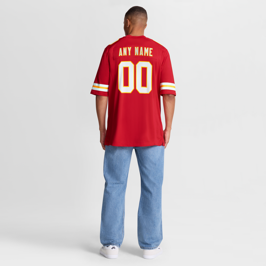 Kansas City Chiefs Nike Red Custom Game Jersey product image 16, provided for visual reference and product detail review