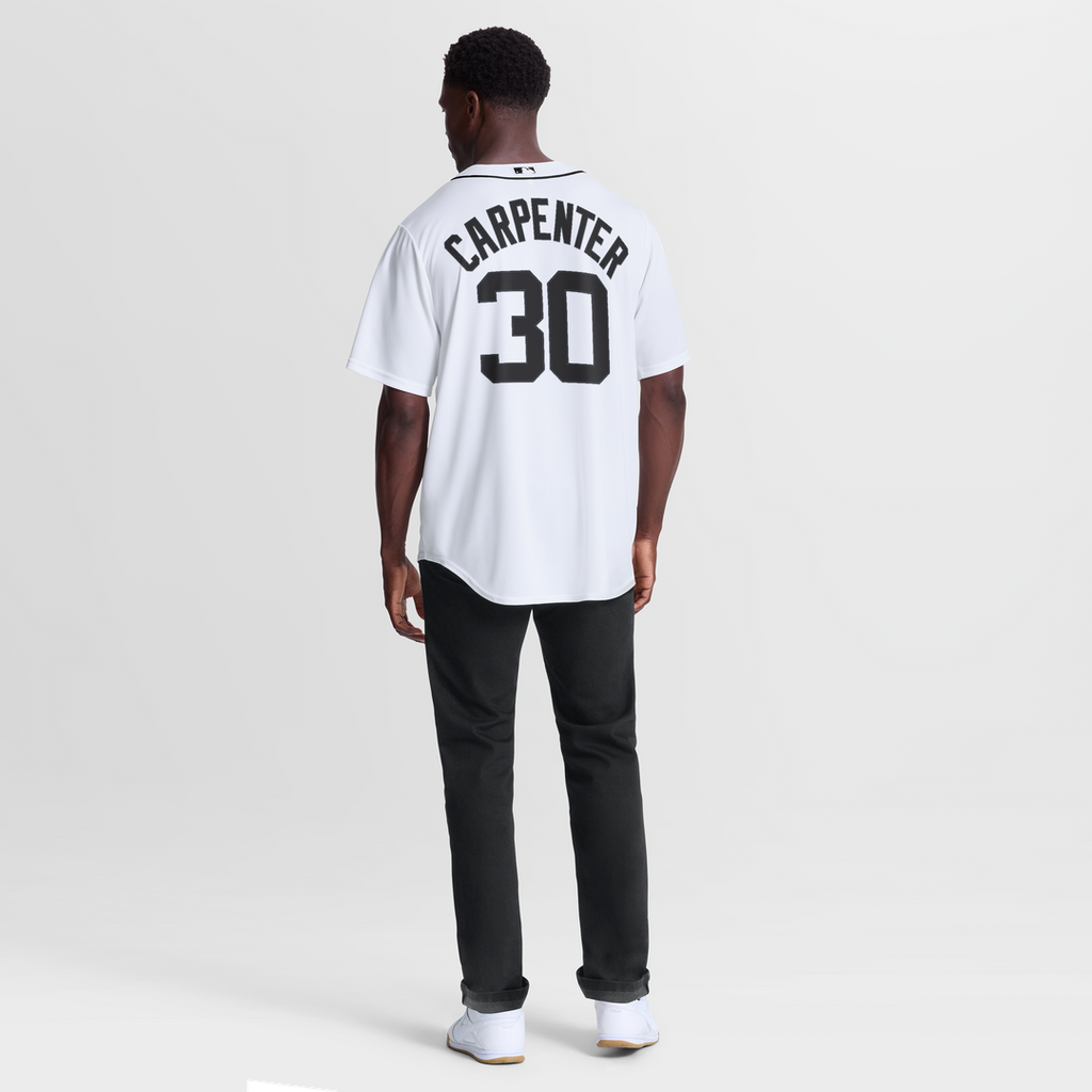 Detroit Tigers Kerry Carpenter Nike White Home Replica Jersey product image 5, provided for visual reference and product