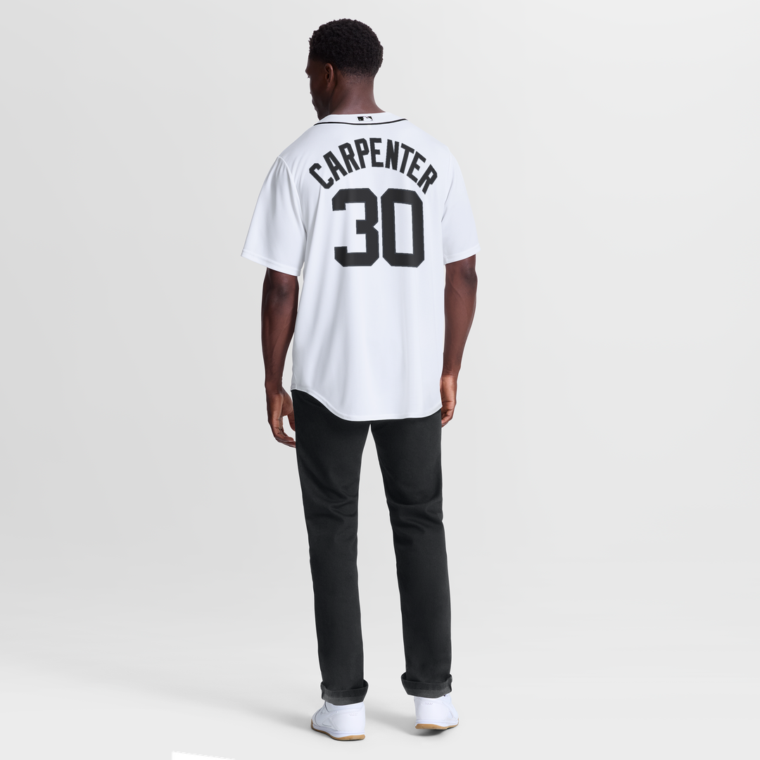 Detroit Tigers Kerry Carpenter Nike White Home Replica Jersey product image 5, provided for visual reference and product