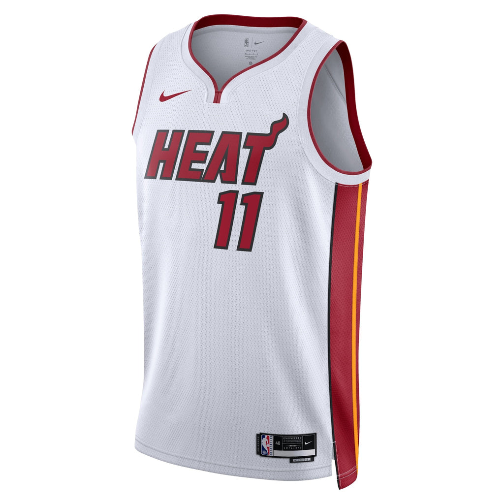 Miami Heat Nike Association Edition Swingman Jersey - White - Jaime Jaquez Jr. - Unisex product image 3, provided for visual
