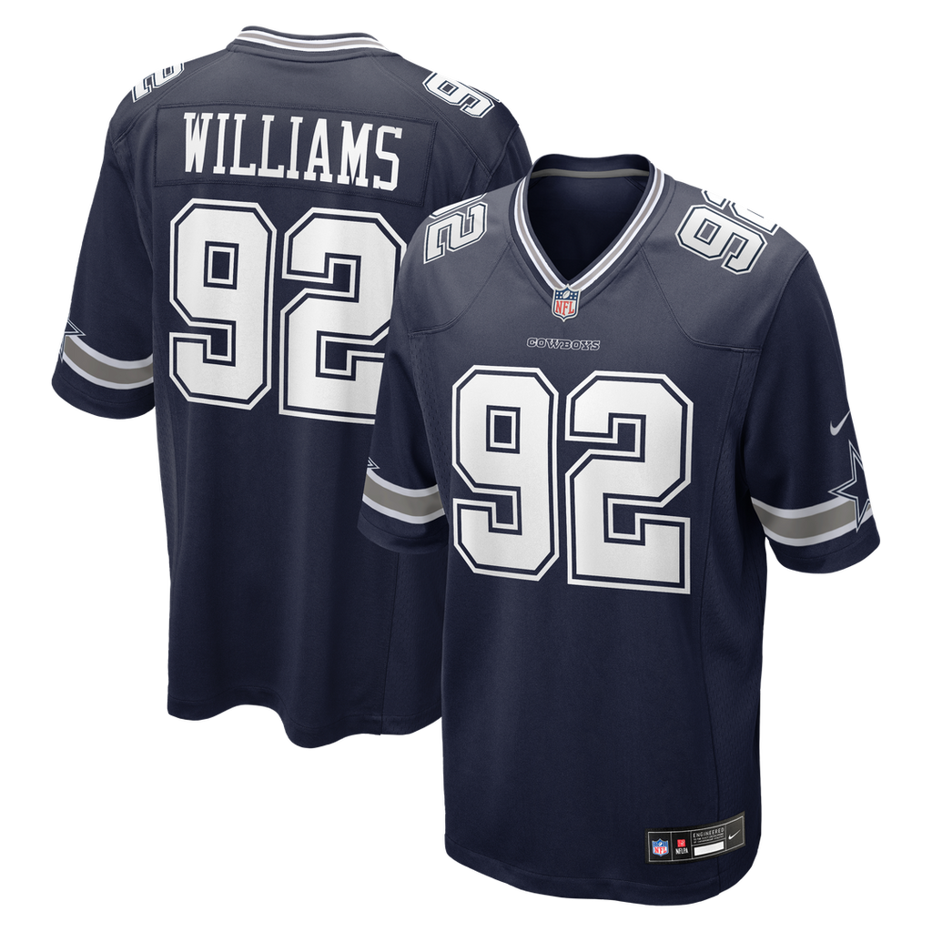 Dallas Cowboys Quinnen Williams Nike Navy Team Game Jersey product image 10, provided for visual reference and product