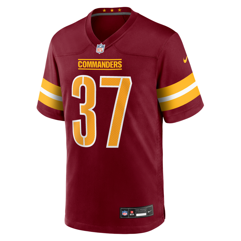 Washington Commanders Car'lin Vigers Nike Burgundy Team Game Jersey product image 2, provided for visual reference and