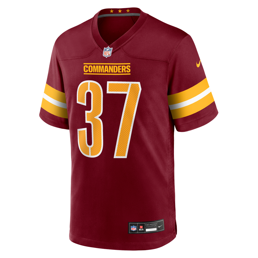Washington Commanders Car'lin Vigers Nike Burgundy Team Game Jersey product image 2, provided for visual reference and