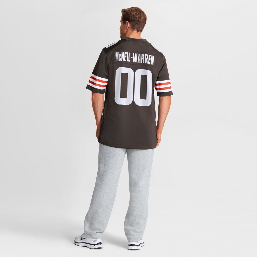 Cleveland Browns Emmanuel McNeil-Warren Nike Brown Game Jersey product image 5, provided for visual reference and product