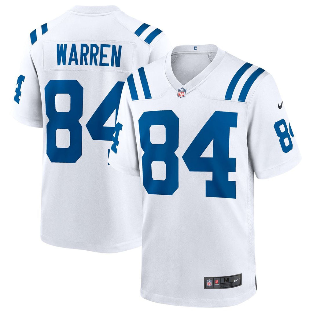 Indianapolis Colts Tyler Warren Nike White Game Jersey product image 1, provided for visual reference and product detail