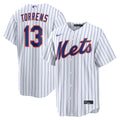 New York Mets Luis Torrens Nike White Home Replica Jersey product image 1, provided for visual reference and product detail