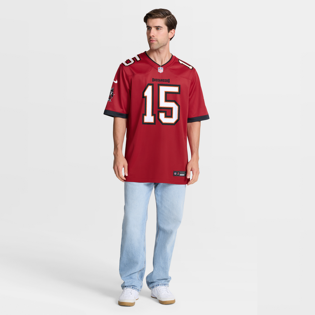 Tampa Bay Buccaneers Tez Johnson Nike Red Team Game Jersey product image 7, provided for visual reference and product detail