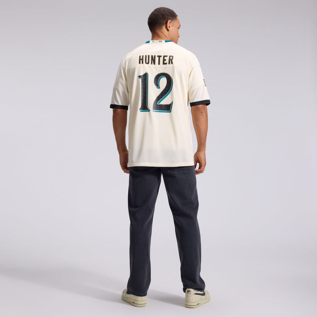 Jacksonville Jaguars Travis Hunter Nike Natural 2026 Rivalries Collection Game Jersey product image 5, provided for visual