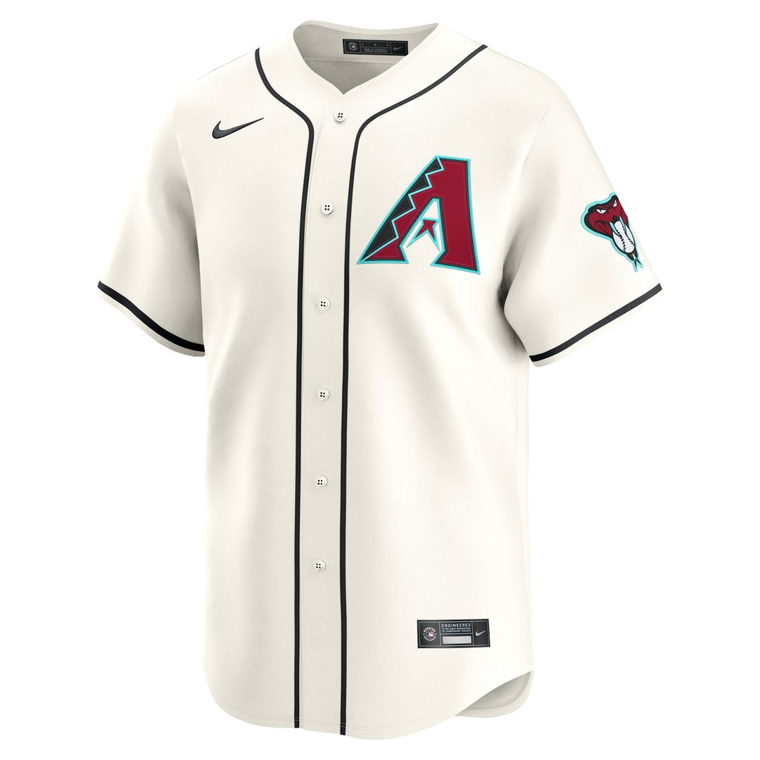 Arizona Diamondbacks Geraldo Perdomo Nike Cream Home Limited Player Jersey product image 2, provided for visual reference