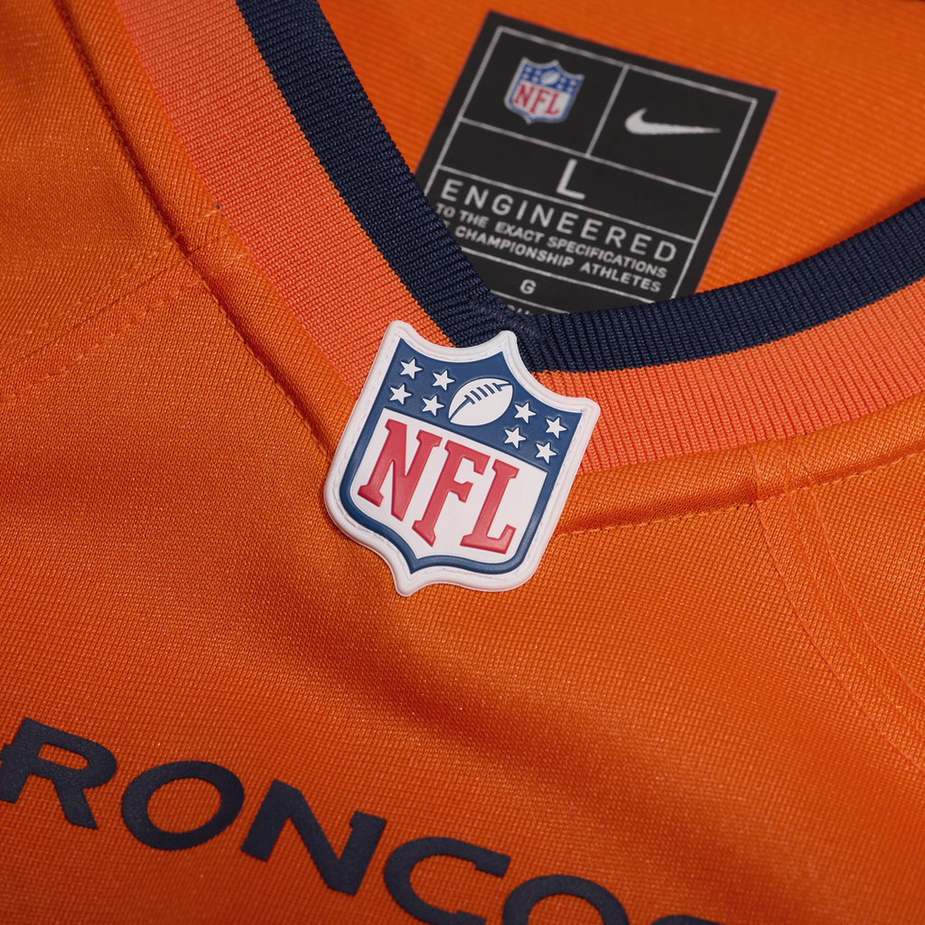 Denver Broncos Evan Engram Nike Orange Team Game Jersey product image 4, provided for visual reference and product detail