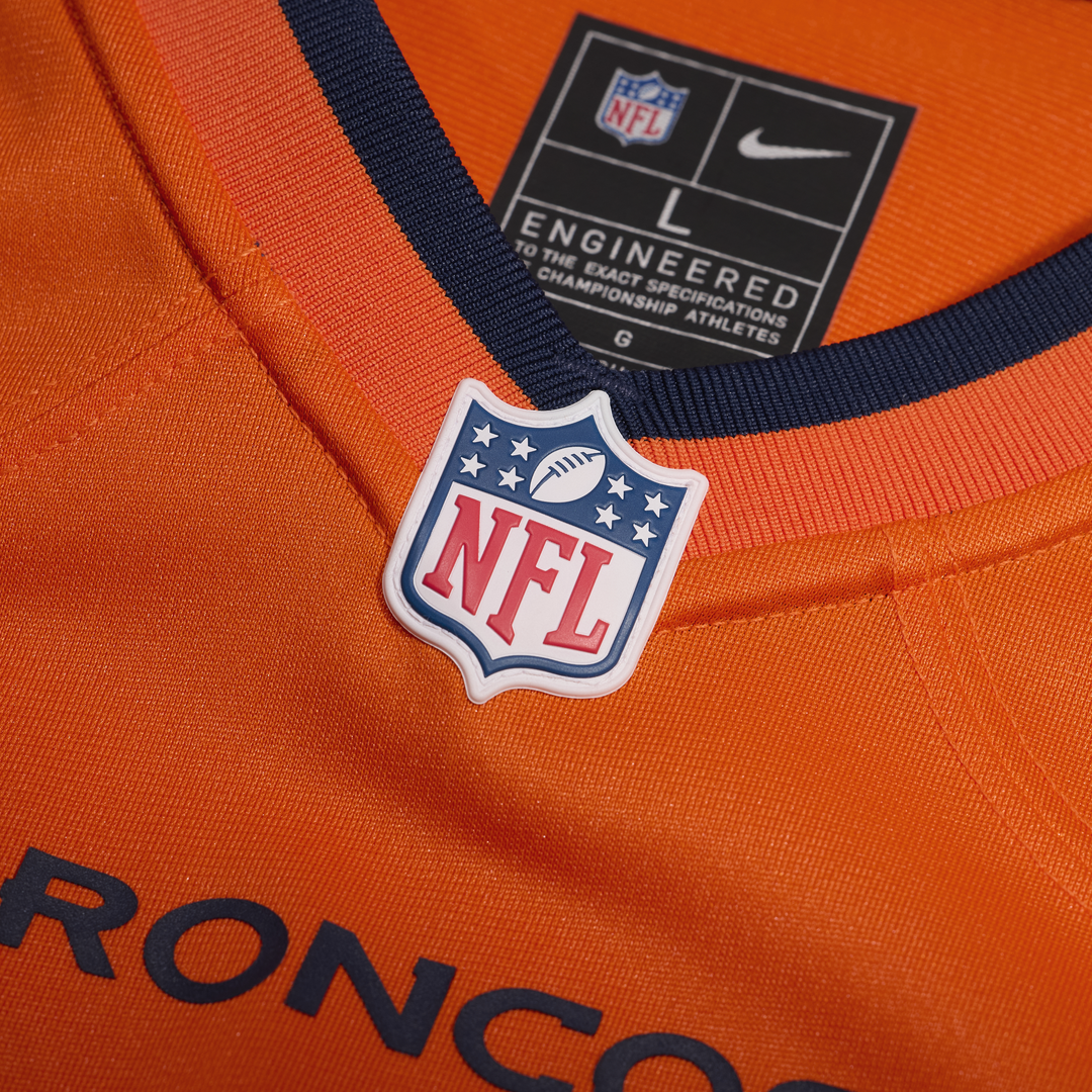 Denver Broncos Evan Engram Nike Orange Team Game Jersey product image 4, provided for visual reference and product detail