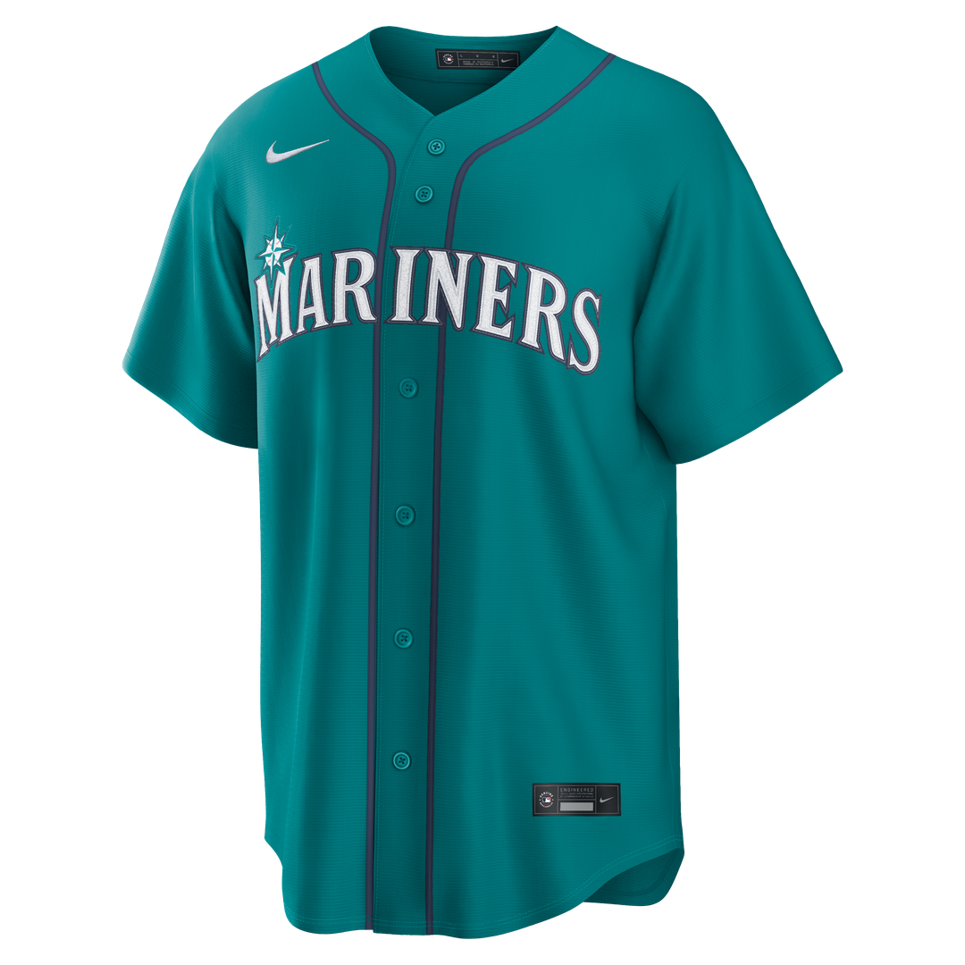 Seattle Mariners Cal Raleigh Nike Navy Road Replica Jersey product image 8, provided for visual reference and product detail