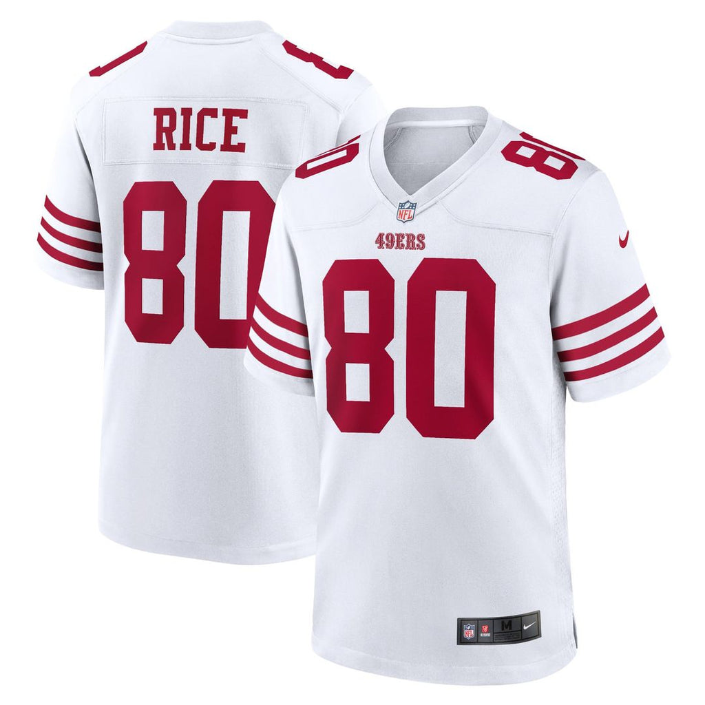 San Francisco 49ers Jerry Rice Nike White Retired Player Game Jersey product image 4, provided for visual reference and