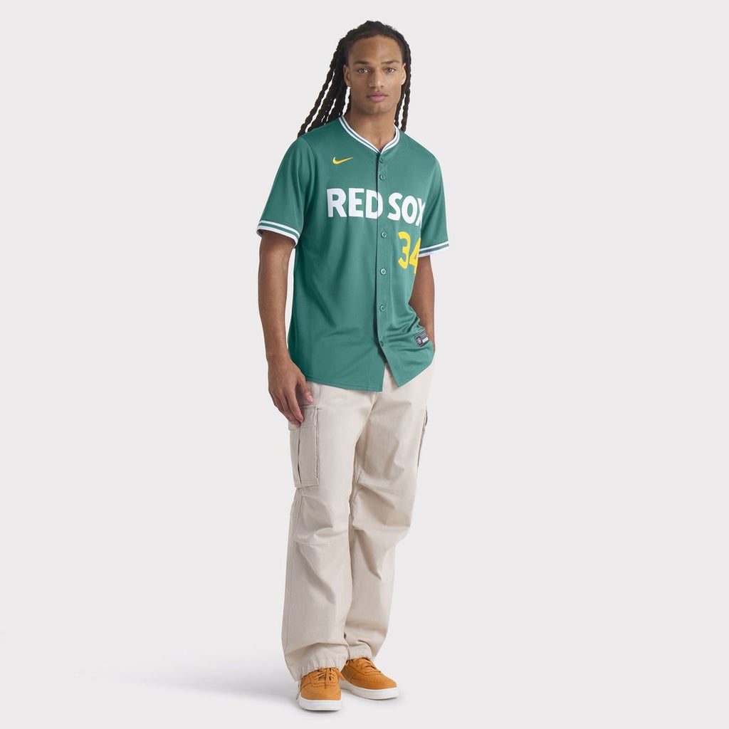 Boston Red Sox David Ortiz Nike Green 2025 City Connect Limited Retired Player Jersey product image 6, provided for visual