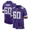 Minnesota Vikings Joe Huber Nike Purple Team Game Jersey product image 1, provided for visual reference and product detail