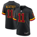Washington Commanders Luke McCaffrey Nike Black Hail Raiser Alternate Game Jersey product image 1, provided for visual