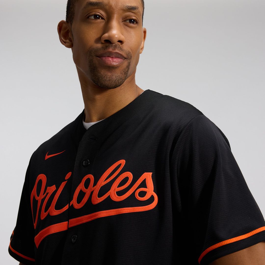 Baltimore Orioles Nike Black Alternate Replica Team Jersey product image 7, provided for visual reference and product detail