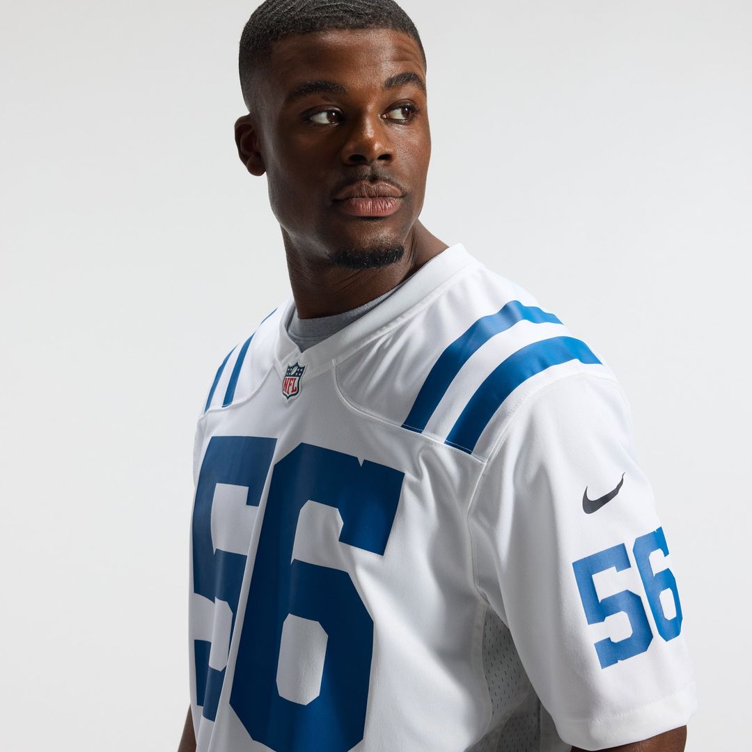 Indianapolis Colts Quenton Nelson Nike White Game Player Jersey product image 23, provided for visual reference and product