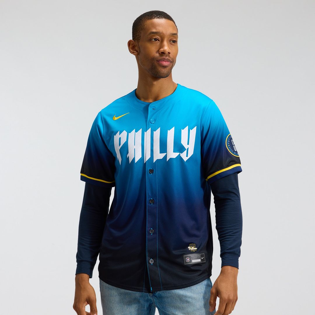 Philadelphia Phillies Nike Navy City Connect Limited Jersey product image 1, provided for visual reference and product