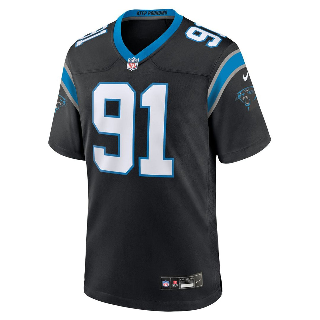 Carolina Panthers Patrick Jones II Nike Black Team Game Jersey product image 2, provided for visual reference and product