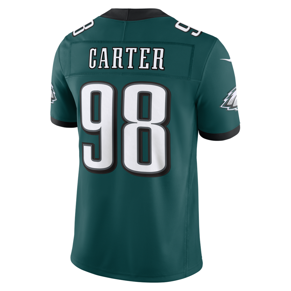 Philadelphia Eagles Jalen Carter Nike Midnight Green Team Vapor F.U.S.E. Stitched Limited Jersey product image 3, provided