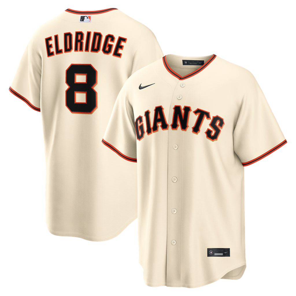 San Francisco Giants Bryce Eldridge Nike Cream Home Replica Jersey product image 1, provided for visual reference and
