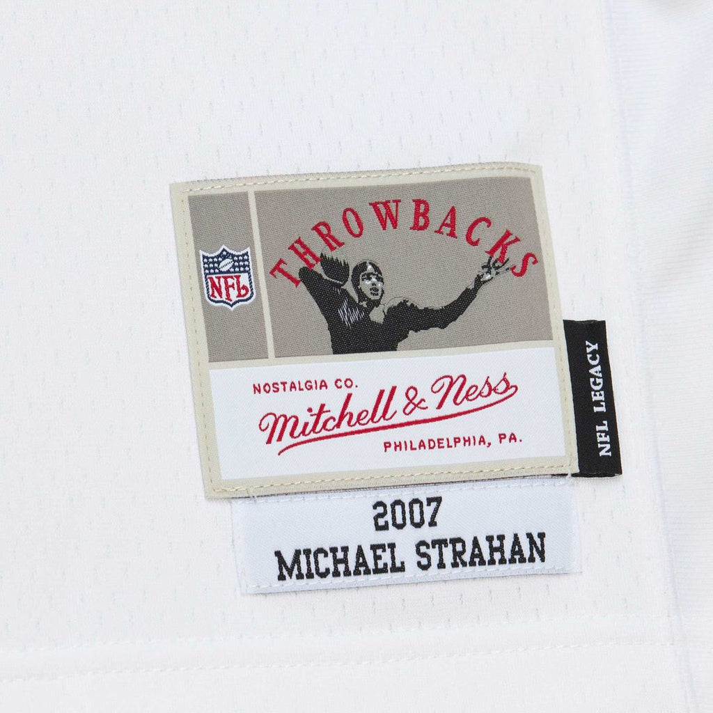 New York Giants Michael Strahan Mitchell & Ness White Legacy Replica Jersey product image 6, provided for visual reference