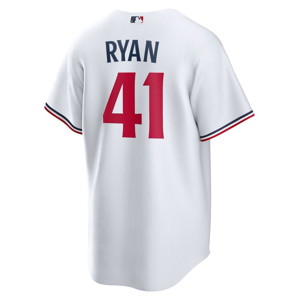 Minnesota Twins Joe Ryan Nike White Home Replica Player Jersey product image 3, provided for visual reference and product