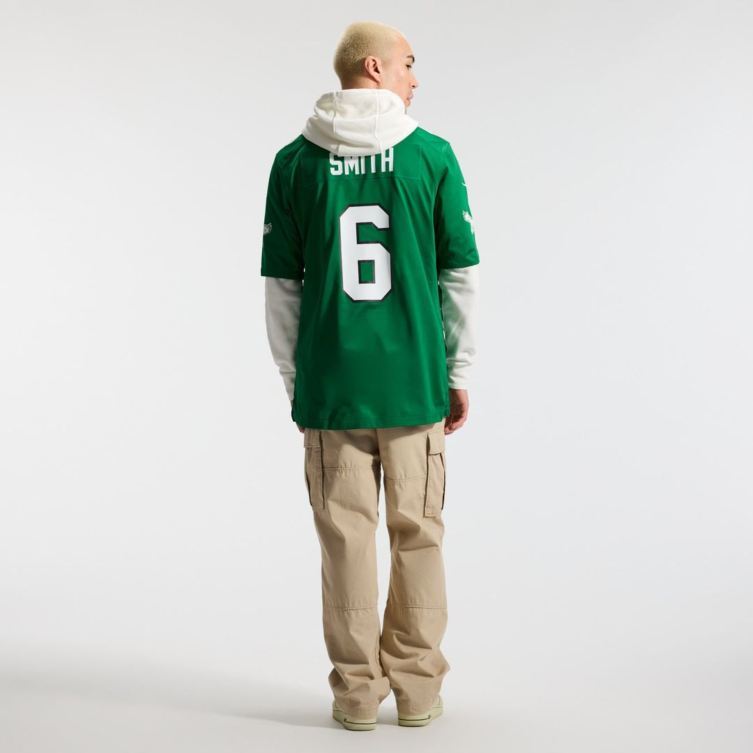 Philadelphia Eagles DeVonta Smith Nike Kelly Green Alternate Game Player Jersey product image 5, provided for visual