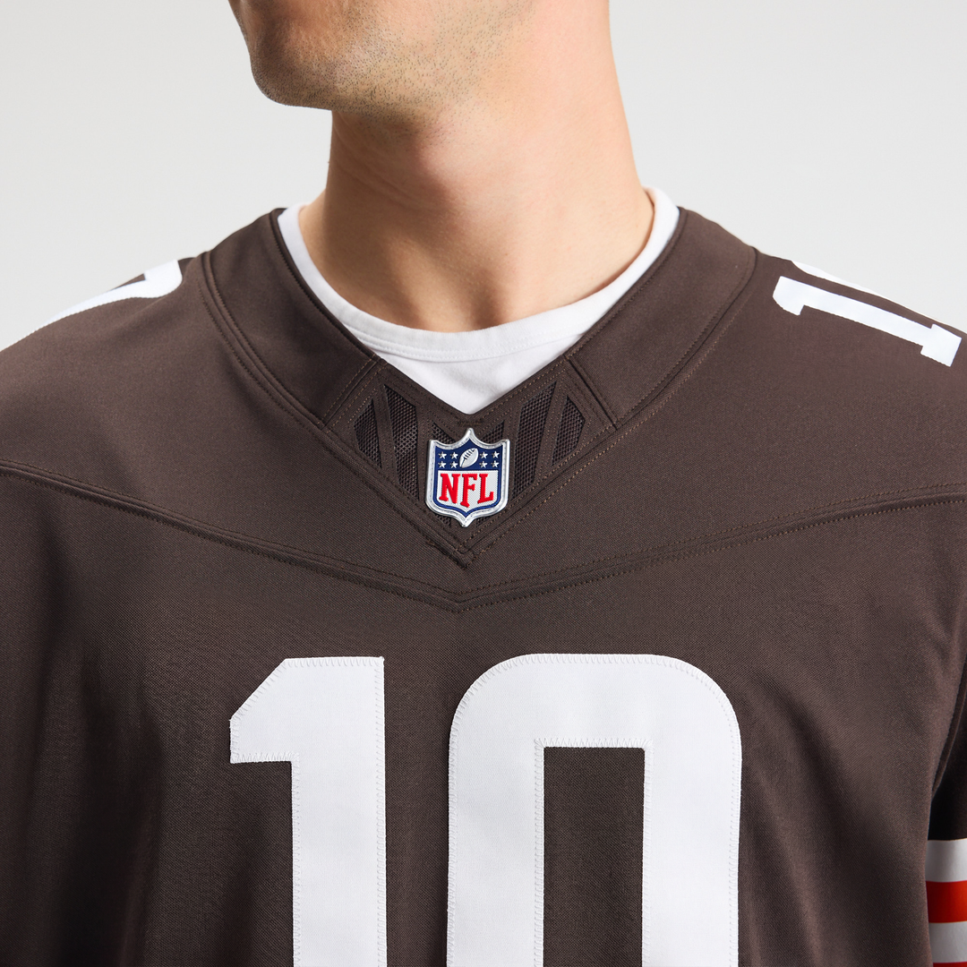 Cleveland Browns Quinshon Judkins Nike Brown Team Vapor F.U.S.E. Stitched Limited Jersey product image 8, provided for