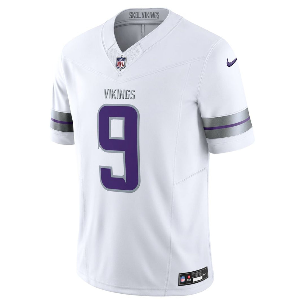 Minnesota Vikings J.J. McCarthy Nike White Vapor F.U.S.E. Limited Jersey product image 2, provided for visual reference and