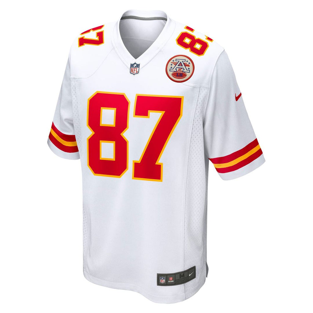Kansas City Chiefs Travis Kelce Nike White Player Game Jersey product image 2, provided for visual reference and product