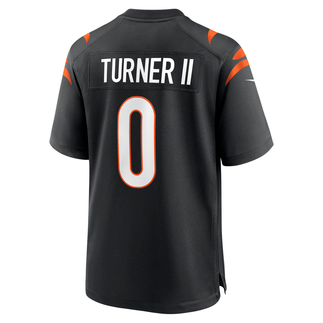 Cincinnati Bengals DJ Turner II Nike Black Team Game Jersey product image 5, provided for visual reference and product